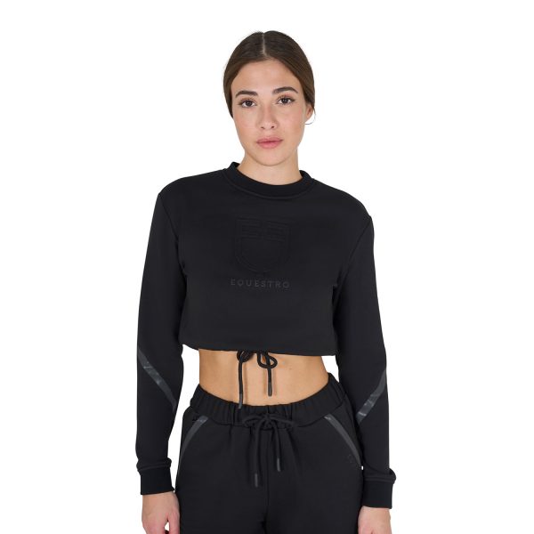 WOMEN'S CROPPED ROUNDNECK SWEATSHIRT