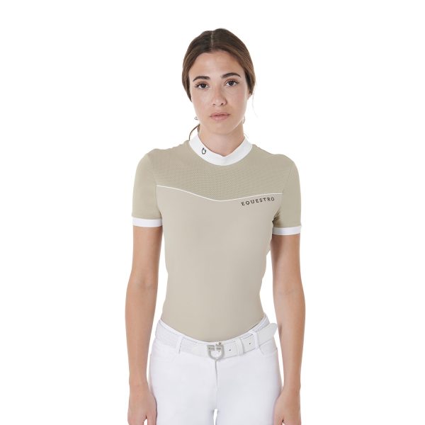 WOMEN'S COMPETITION POLO SHIRT SS JERSEY + MESH - immagine 2