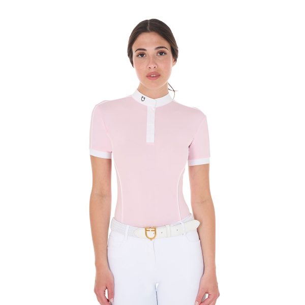 WOMEN'S COMPETITION BODY POLO SHIRT SS ZIP - immagine 4