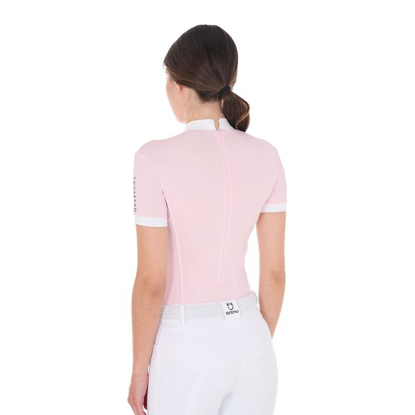 WOMEN'S COMPETITION BODY POLO SHIRT SS ZIP - immagine 5