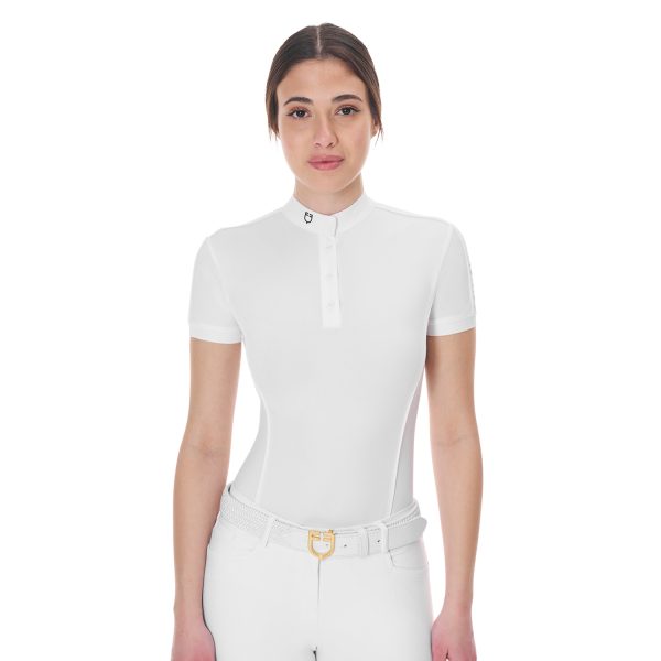 WOMEN'S COMPETITION BODY POLO SHIRT SS ZIP - immagine 12