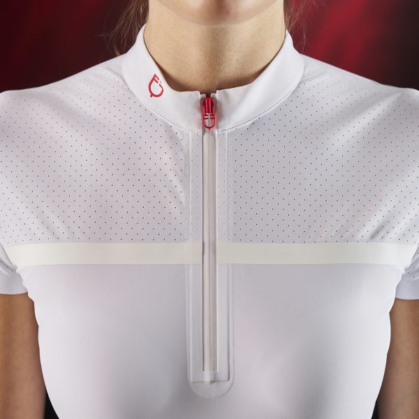 WOMEN'S COMPETITION RIDERTECH POLO SHIRT SS WITH ZIP - immagine 4