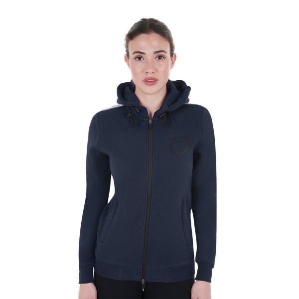 WOMEN'S COTTON FLEECE HOODIE ZIP - immagine 2