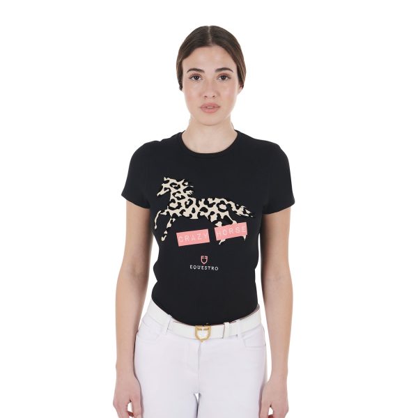 WOMEN'S CRAZY HORSE COTTON T-SHIRT - immagine 2