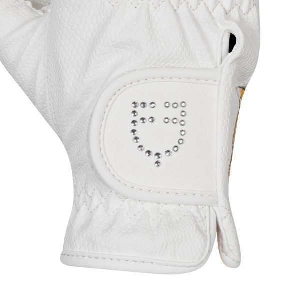 WOMEN'S SPECIAL SOFT EMBOSSED SYNTHETIC GRIP GLOVES WITH STRASS - immagine 14