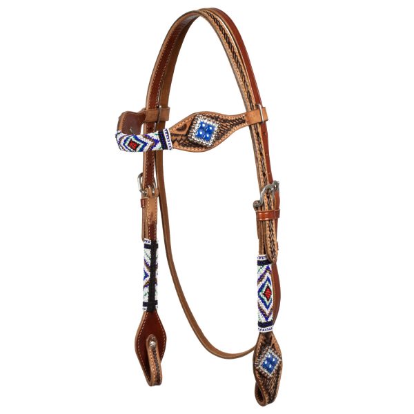 BRIDLE WITH BLUE DIAMOND DECORATIONS - immagine 2