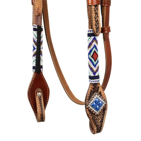 BRIDLE WITH BLUE DIAMOND DECORATIONS - immagine 5