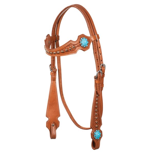 BRIDLE WITH BLUE STONES - immagine 2