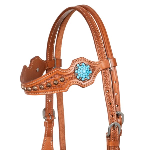 BRIDLE WITH BLUE STONES - immagine 3