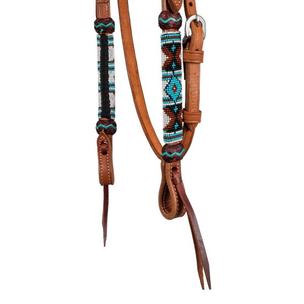 NAVAJO PEARLS WESTERN BRIDLE - immagine 4