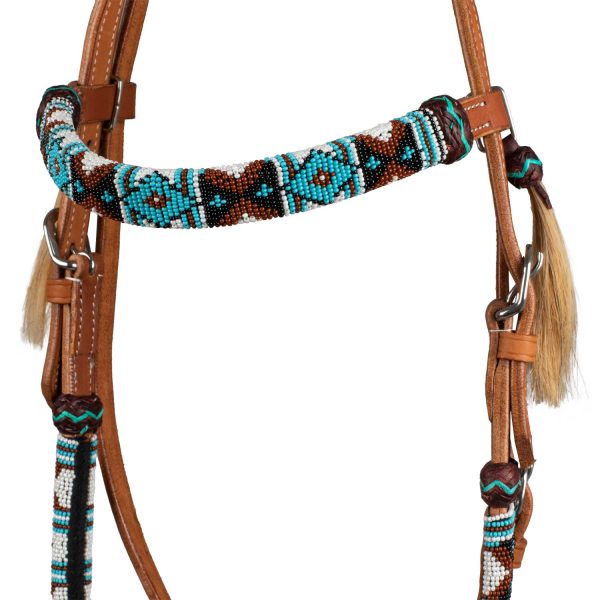 NAVAJO PEARLS WESTERN BRIDLE - immagine 5