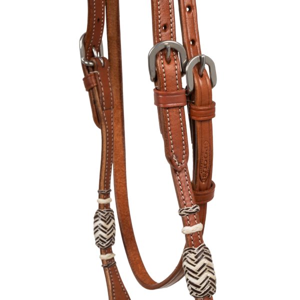 RAWHIDE CORE BOSAL SET WITH COTTON MECATE REINS - immagine 4