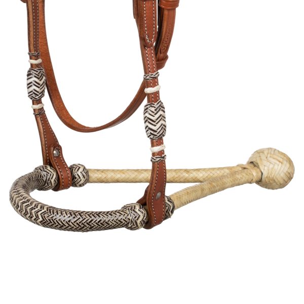 RAWHIDE CORE BOSAL SET WITH COTTON MECATE REINS - immagine 5