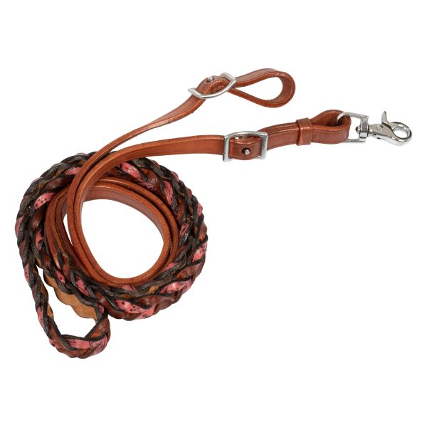 BRAIDED LEATHER DECORATIONS REINS - immagine 2