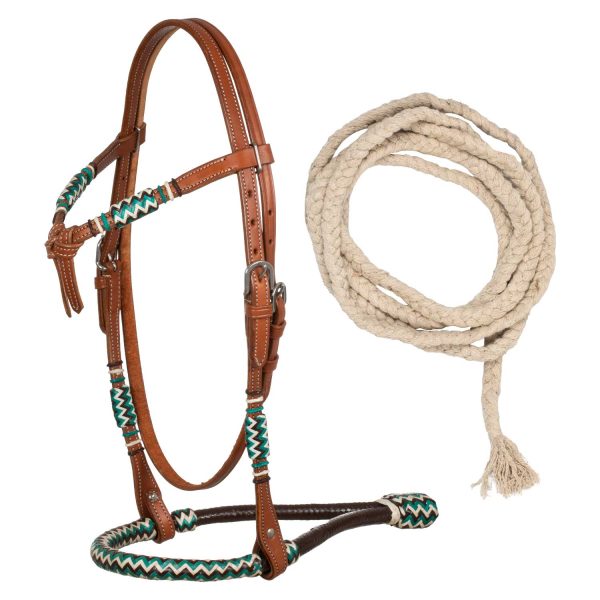 BOSAL BRIDLE WITH COTTON MECATE REINS - immagine 2