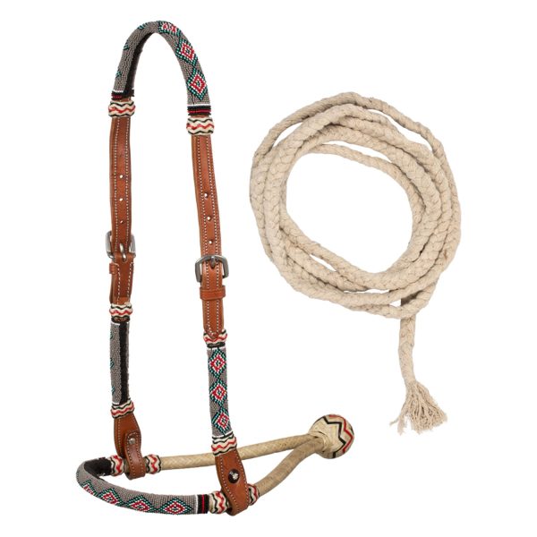 SAND PEARLS BOSAL SET WITH COTTON MECATE REINS - immagine 2