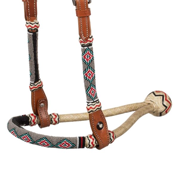 SAND PEARLS BOSAL SET WITH COTTON MECATE REINS - immagine 3