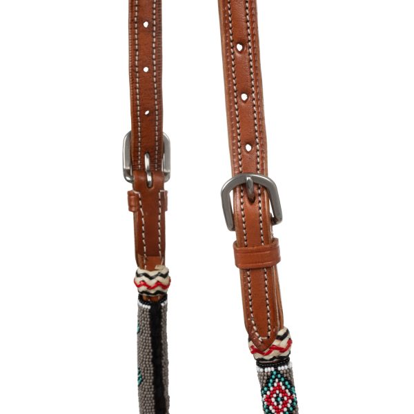 SAND PEARLS BOSAL SET WITH COTTON MECATE REINS - immagine 4