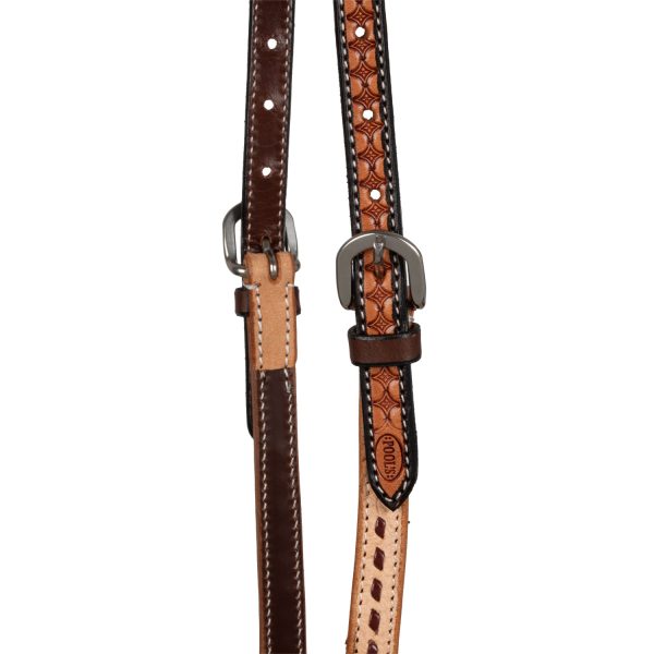 2 TONE ONE EAR WESTERN BRIDLE - immagine 4