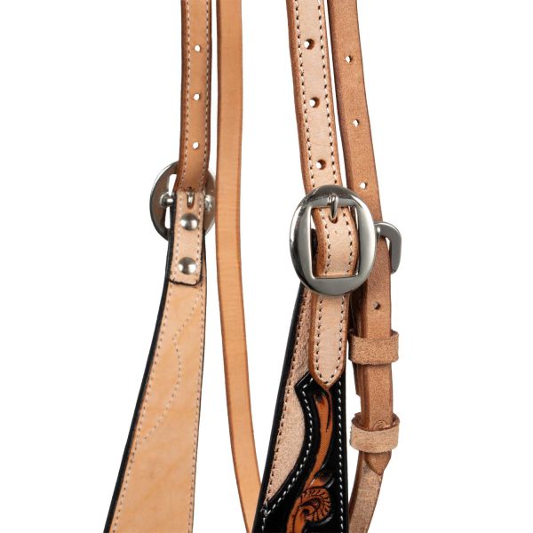 DARK FLORAL BROW WESTERN BRIDLE - immagine 4