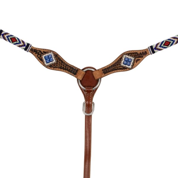 BREASTCOLLAR WITH BLUE DIAMOND DECORATIONS - immagine 3