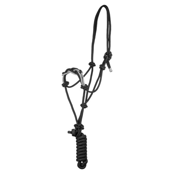 FANCY BRAIDED NOSE ROPE ROPE HALTER W/LEAD