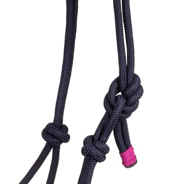 FANCY BRAIDED NOSE ROPE ROPE HALTER W/LEAD - immagine 11