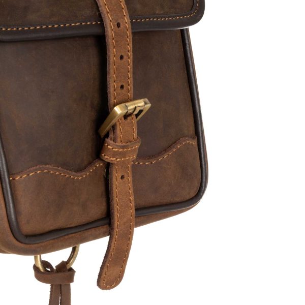 LEATHER POMMEL SADDLE BAG - immagine 8