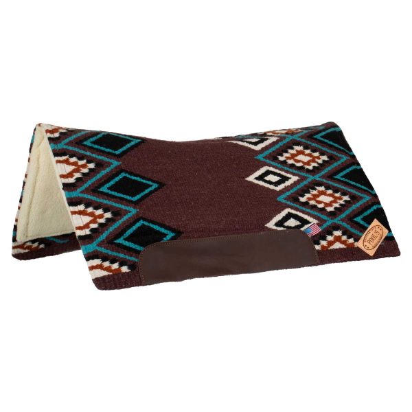 TEXAS WESTERN SADDLE PAD WOOL 33X35 - immagine 2