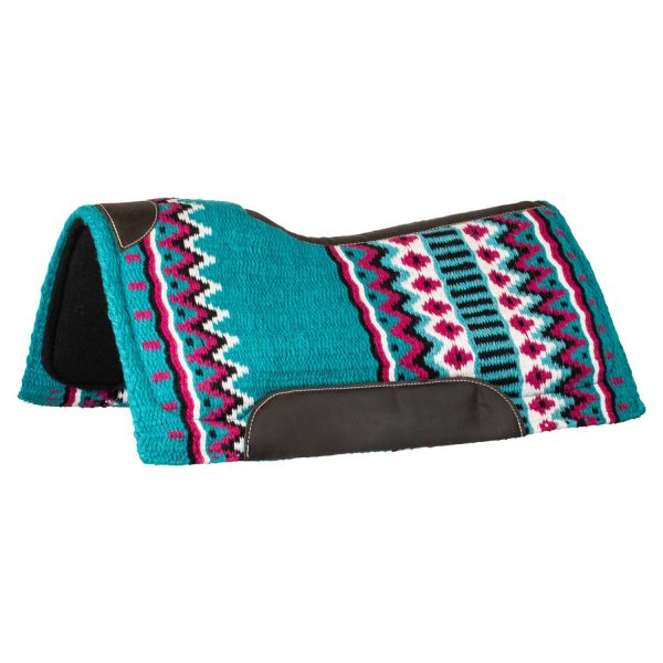 WOOL TOP FELT BOTTOM SADDLE PAD 34X36 - immagine 2