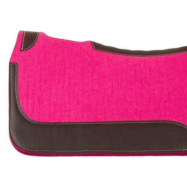 WESTERN FELT SADDLE PAD WITH LEATHER REINFORCEMENT - immagine 5