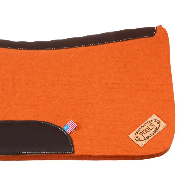 WESTERN FELT SADDLE PAD WITH LEATHER REINFORCEMENT - immagine 16