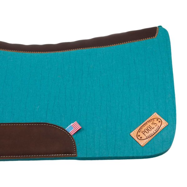 WESTERN FELT SADDLE PAD WITH LEATHER REINFORCEMENT - immagine 21