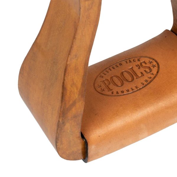 YS WIDE WOOD WESTERN STIRRUPS - immagine 6