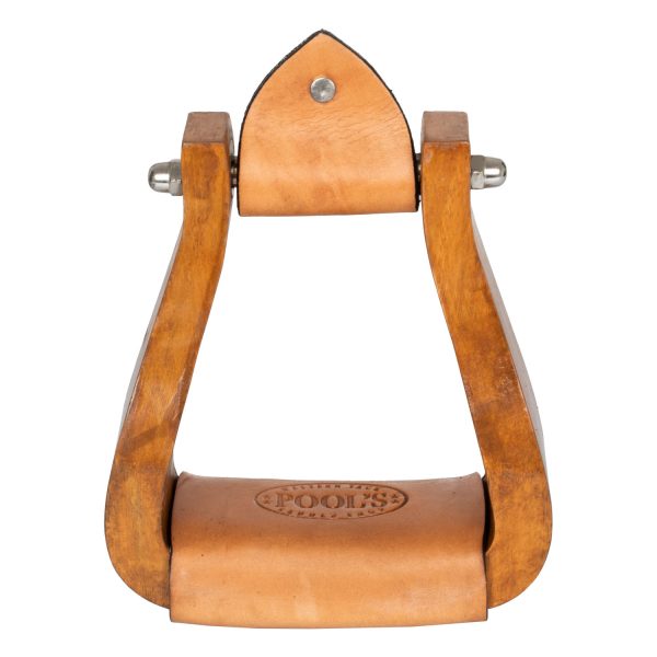 YS WIDE WOOD WESTERN STIRRUPS