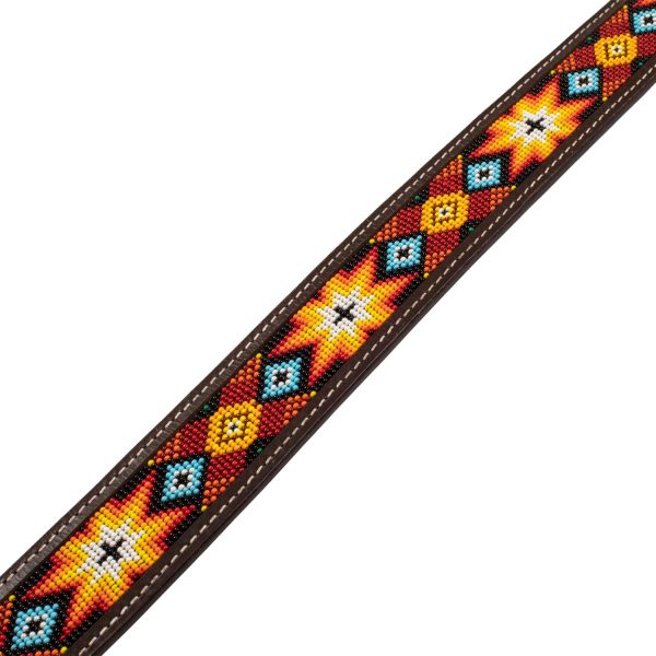 UNISEX WESTERN BEADED BELT AND BRASS BUCKLE - immagine 4