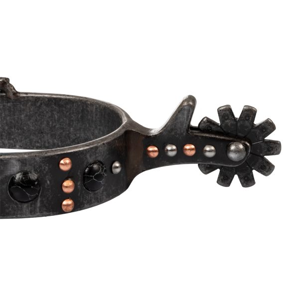 UNISEX BLACK TRIM WESTERN SPUR W/ROWEL - immagine 3