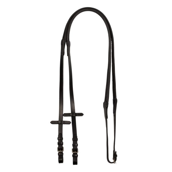 LEATHER AND RUBBER REINS SILVER FITTING (1.6CM) - immagine 4