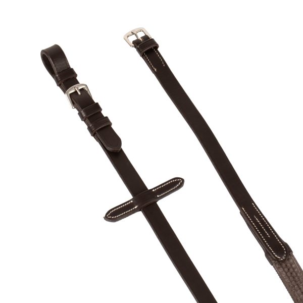 LEATHER AND RUBBER REINS SILVER FITTING (1.6CM) - immagine 9