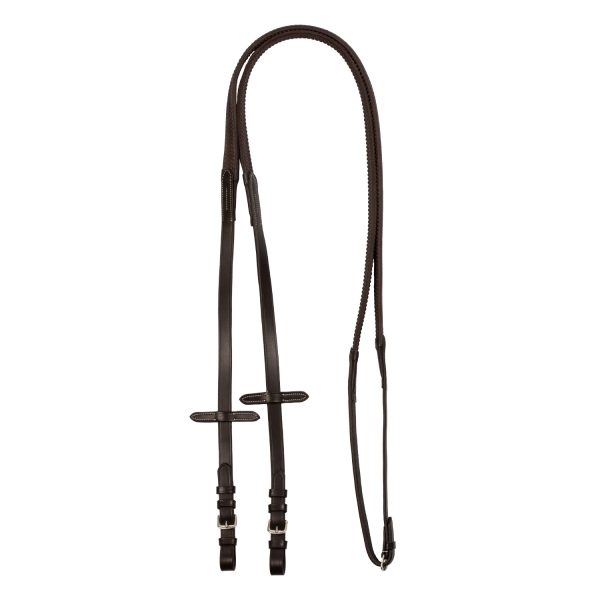 LEATHER AND RUBBER REINS SILVER FITTING (1.6CM) - immagine 10