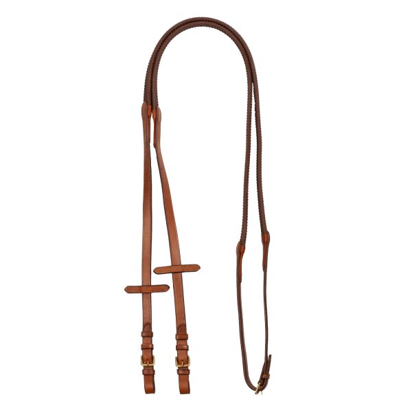 LEATHER AND RUBBER REINS BRASS FITTING (1.6CM) - immagine 4