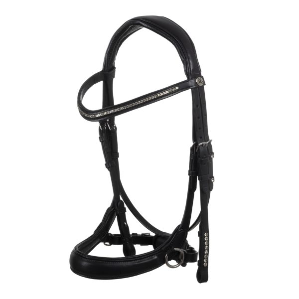 SUNSET BITLESS NOSEBAND SOFT ANATOMIC LEATHER BRIDLE