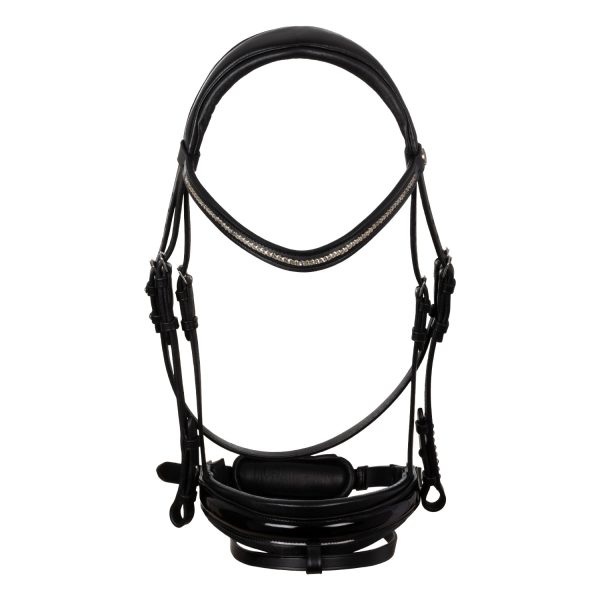 OLYMPIA STRAIGHT NOSEBAND SOFT ANATOMIC LEATHER BRIDLE - immagine 3