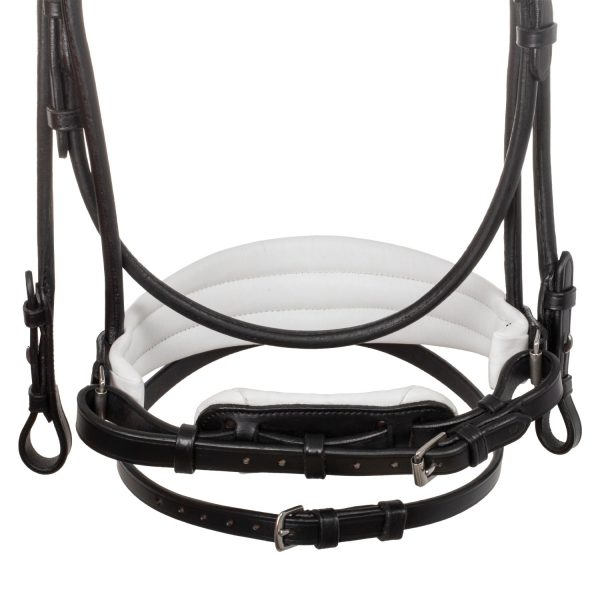 DEMOISELLE STRAIGHT NOSEBAND STLEX PEARL ANATOMIC LEATHER BRIDLE - immagine 8