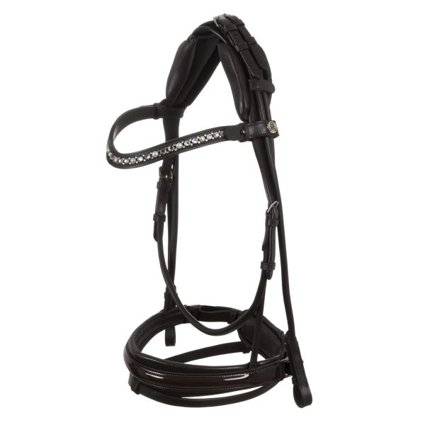 DEMOISELLE STRAIGHT NOSEBAND STLEX PEARL ANATOMIC LEATHER BRIDLE - immagine 10