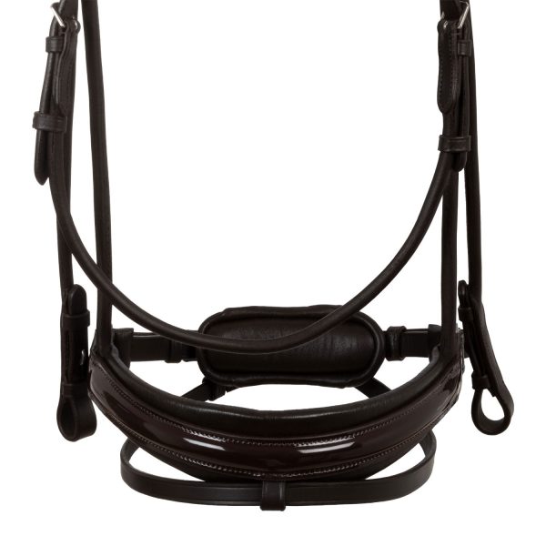 DEMOISELLE STRAIGHT NOSEBAND STLEX PEARL ANATOMIC LEATHER BRIDLE - immagine 15