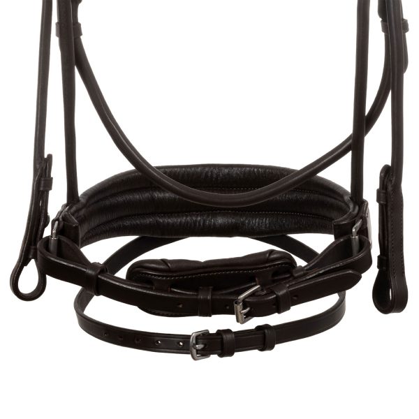 DEMOISELLE STRAIGHT NOSEBAND STLEX PEARL ANATOMIC LEATHER BRIDLE - immagine 16