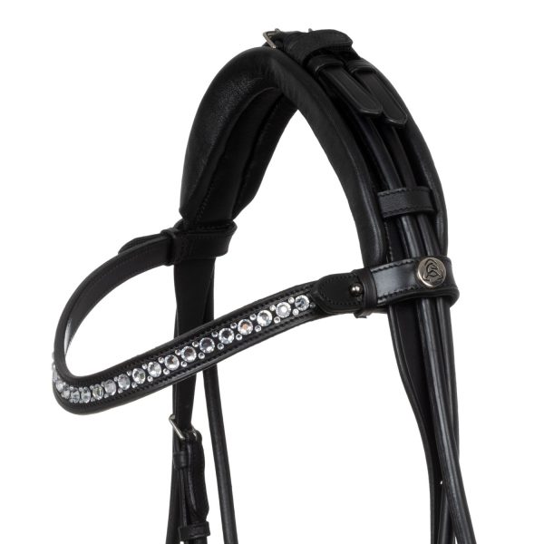 SUNFLOWER DROP NOSEBAND STLEX PEARL SOFT ANATOMIC LEATHER BRIDLE - immagine 5