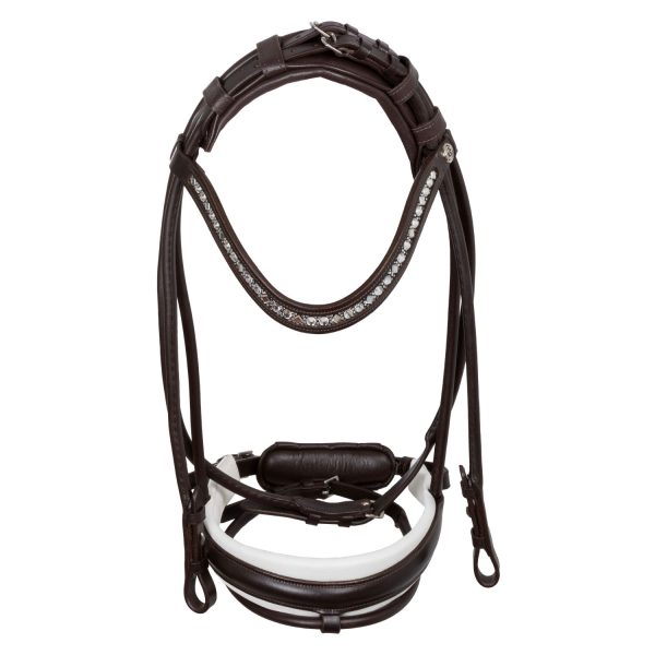 IRIS STLEX PEAR STRAIGHT NOSEBANDL SOFT ANATOMIC LEATHER BRIDLE - immagine 3