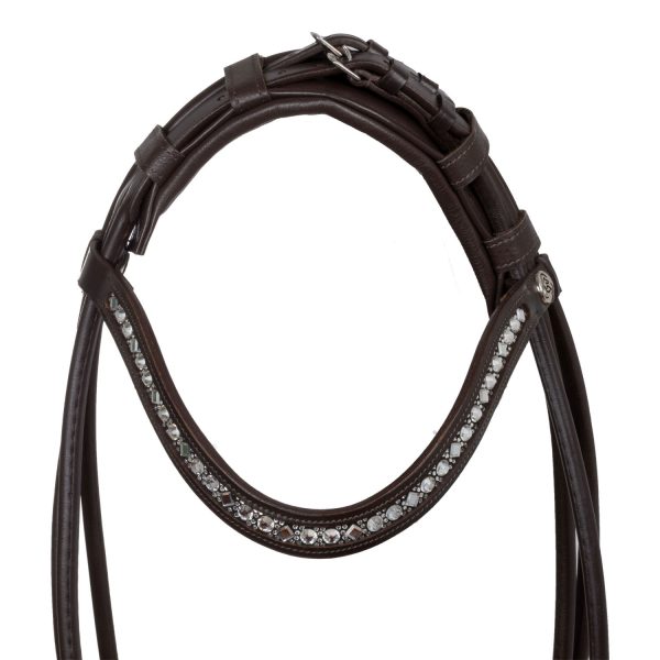 IRIS STLEX PEAR STRAIGHT NOSEBANDL SOFT ANATOMIC LEATHER BRIDLE - immagine 4